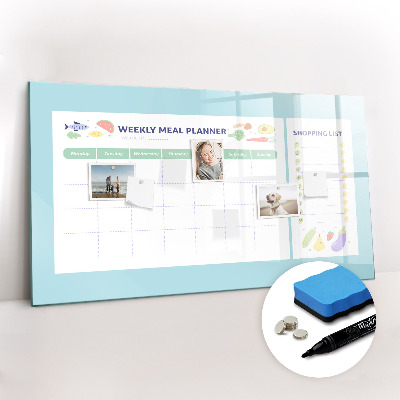Magnetic erase board Meal planner