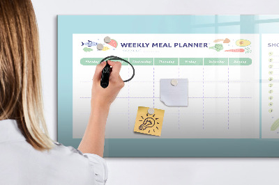 Magnetic erase board Meal planner