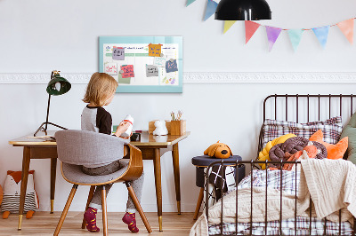 Magnetic board for drawing Abstract leaves