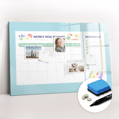 Magnetic erase board Meal planner