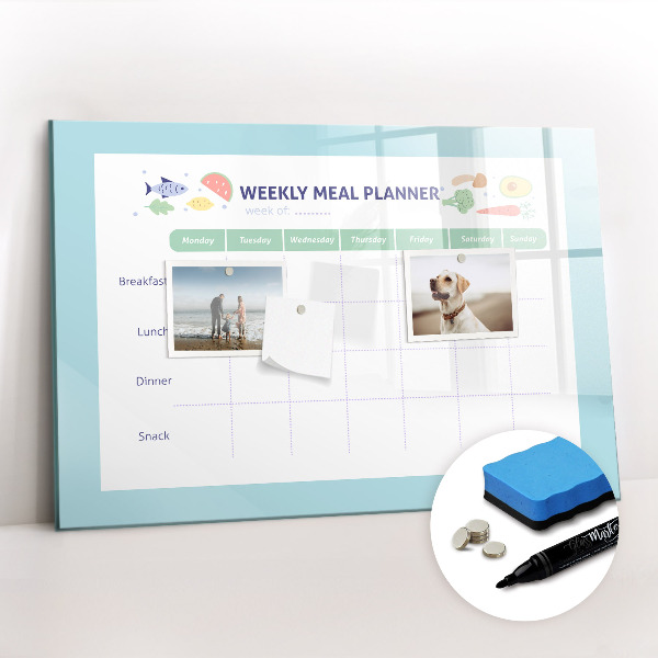 Magnetic writing board Meal planner