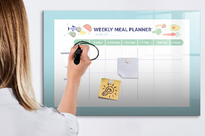 Magnetic writing board Meal planner
