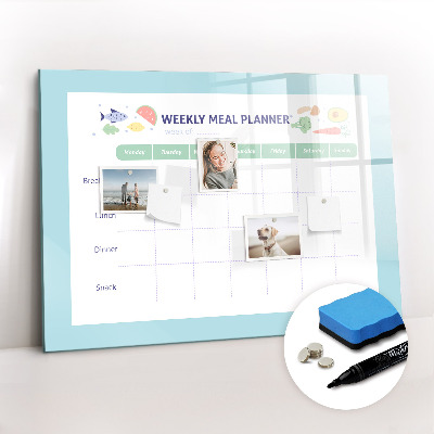 Magnetic writing board Meal planner