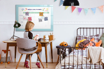 Magnetic board for drawing Meal planner