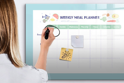 Magnetic board for drawing Meal planner