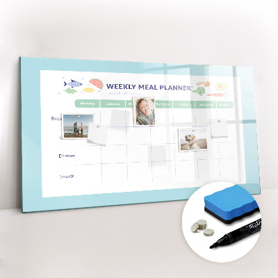 Magnetic board for drawing Meal planner