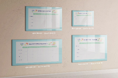 Magnetic board for drawing Meal planner