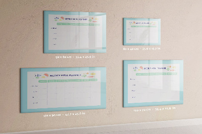 Magnetic writing board Meal planner