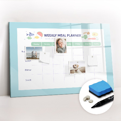 Magnetic board for drawing Meal planner