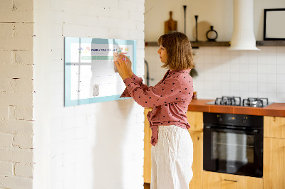 Magnetic writing board Meal planner