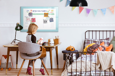 Magnetic writing board Meal planner