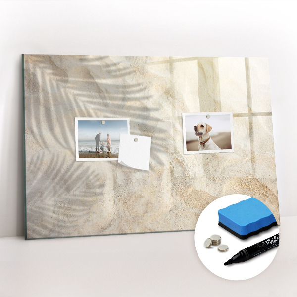 Magnetic board for drawing Palm tree shadow sand