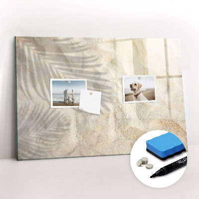 Magnetic board for drawing Palm tree shadow sand