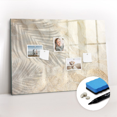 Magnetic board for drawing Palm tree shadow sand