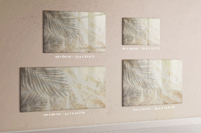 Magnetic board for drawing Palm tree shadow sand