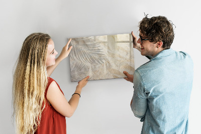 Magnetic board for drawing Palm tree shadow sand