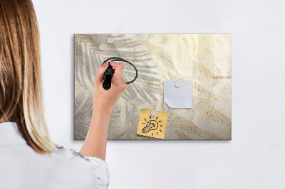 Magnetic board for drawing Palm tree shadow sand