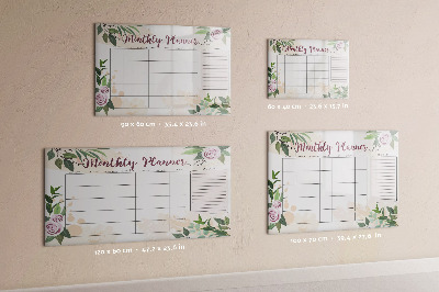 Magnetic board with marker Rose planner