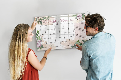 Magnetic board with marker Rose planner