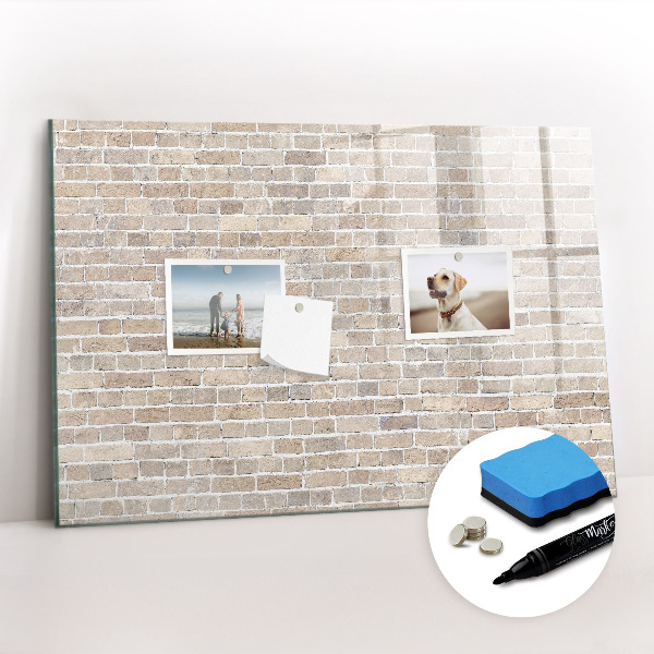 Magnetic board for drawing Brick wall