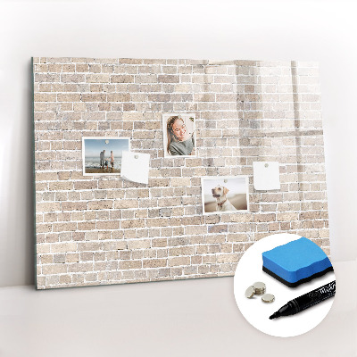 Magnetic board for drawing Brick wall
