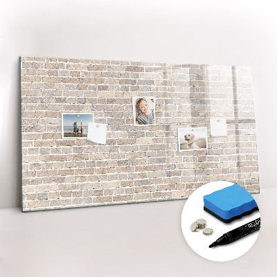 Magnetic erase board Brick wall