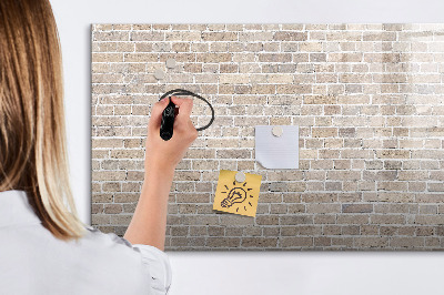 Magnetic erase board Brick wall