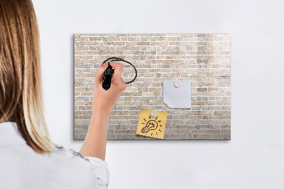 Magnetic board for drawing Brick wall
