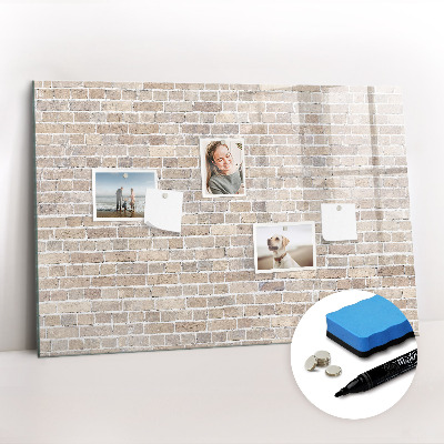 Magnetic board for drawing Brick wall