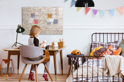 Magnetic erase board Brick wall