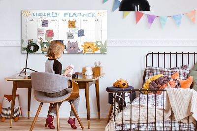 Magnetic board for drawing Weekly planner for kids