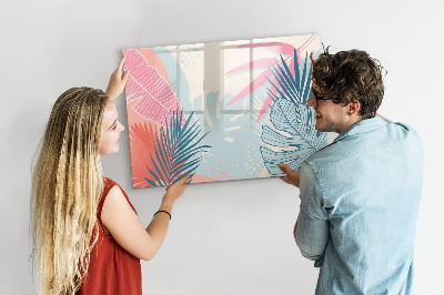 Magnetic board for drawing Pastel leaves