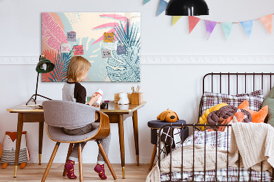 Magnetic board for drawing Pastel leaves