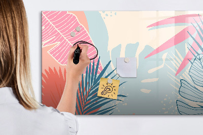 Magnetic board for drawing Pastel leaves