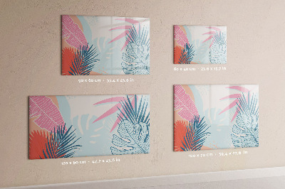 Magnetic board for drawing Pastel leaves