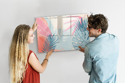 Magnetic board for drawing Pastel leaves