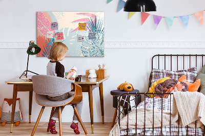 Magnetic board for drawing Pastel leaves