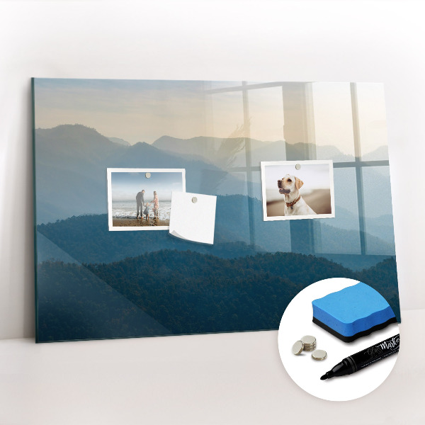 Magnetic board for writing Landscape abstract