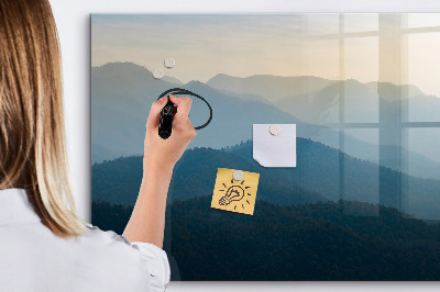Magnetic writing board Landscape abstract