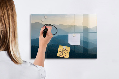 Magnetic writing board Landscape abstract
