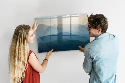 Magnetic writing board Landscape abstract