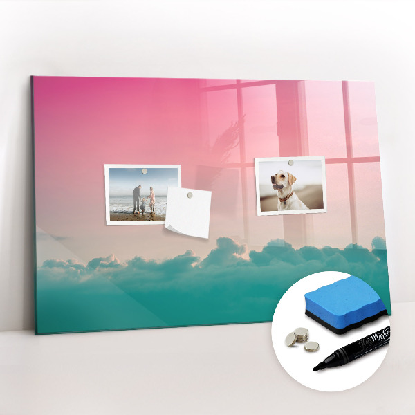 Magnetic board with marker Gradient sky