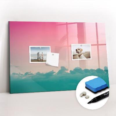 Magnetic board with marker Gradient sky
