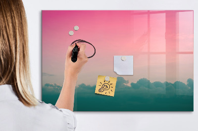 Magnetic board with marker Gradient sky