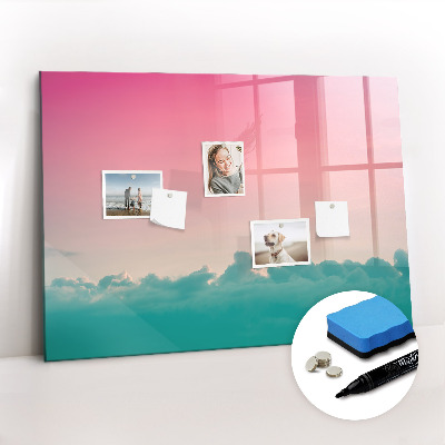 Magnetic board with marker Gradient sky
