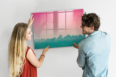 Magnetic board with marker Gradient sky