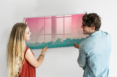 Magnetic board with marker Gradient sky