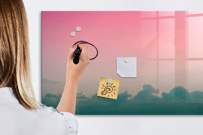 Magnetic board with marker Gradient sky