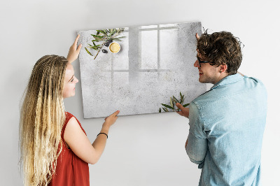 Magnetic board for drawing Minimalist olives