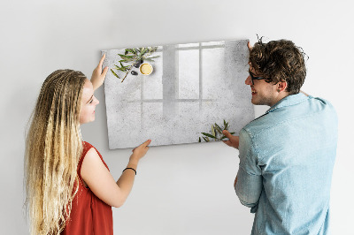 Magnetic board for drawing Minimalist olives